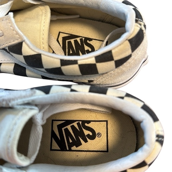 Vans old school, black and white checkered, suede toe heel men’s 3.5 women’s 5 - Picture 12 of 12